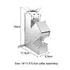 Folding Firewood Stove Stainless Steel BBQ Rocket Stove for Traveling BBQ Picnic