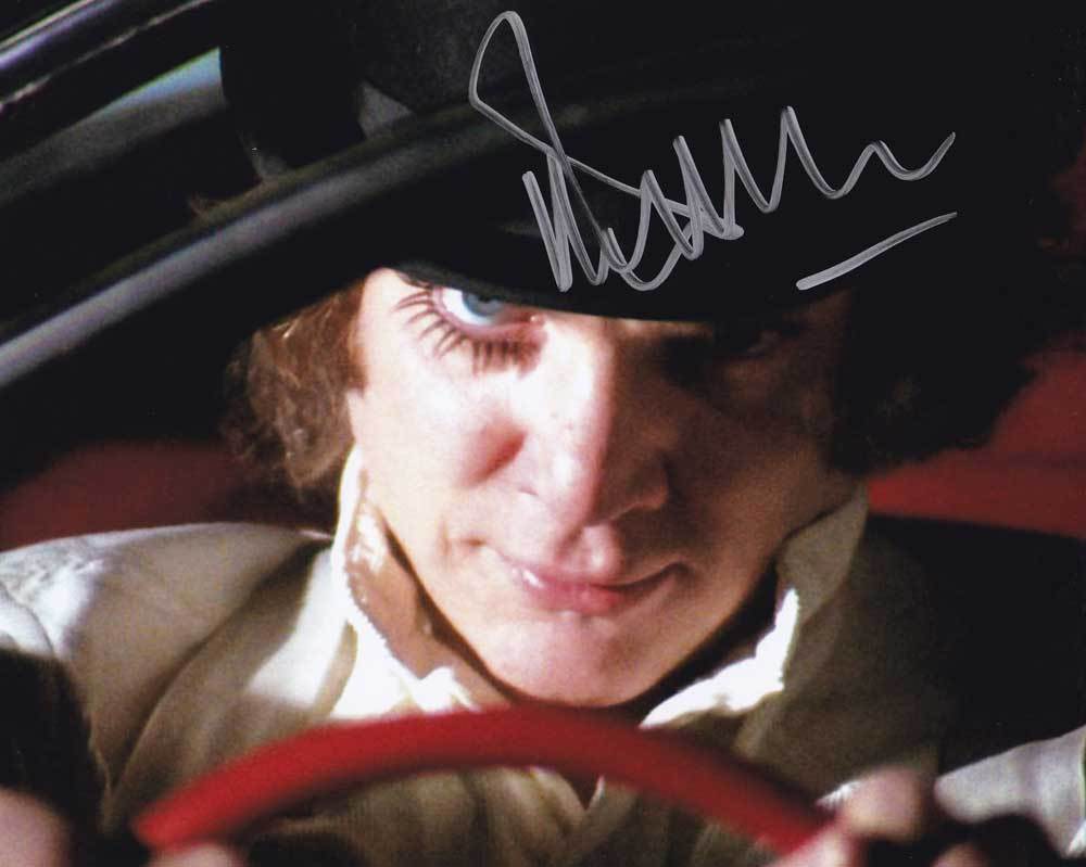 Malcolm McDowell In-Person AUTHENTIC Autographed Photo Poster painting Clockwork SHA #75597