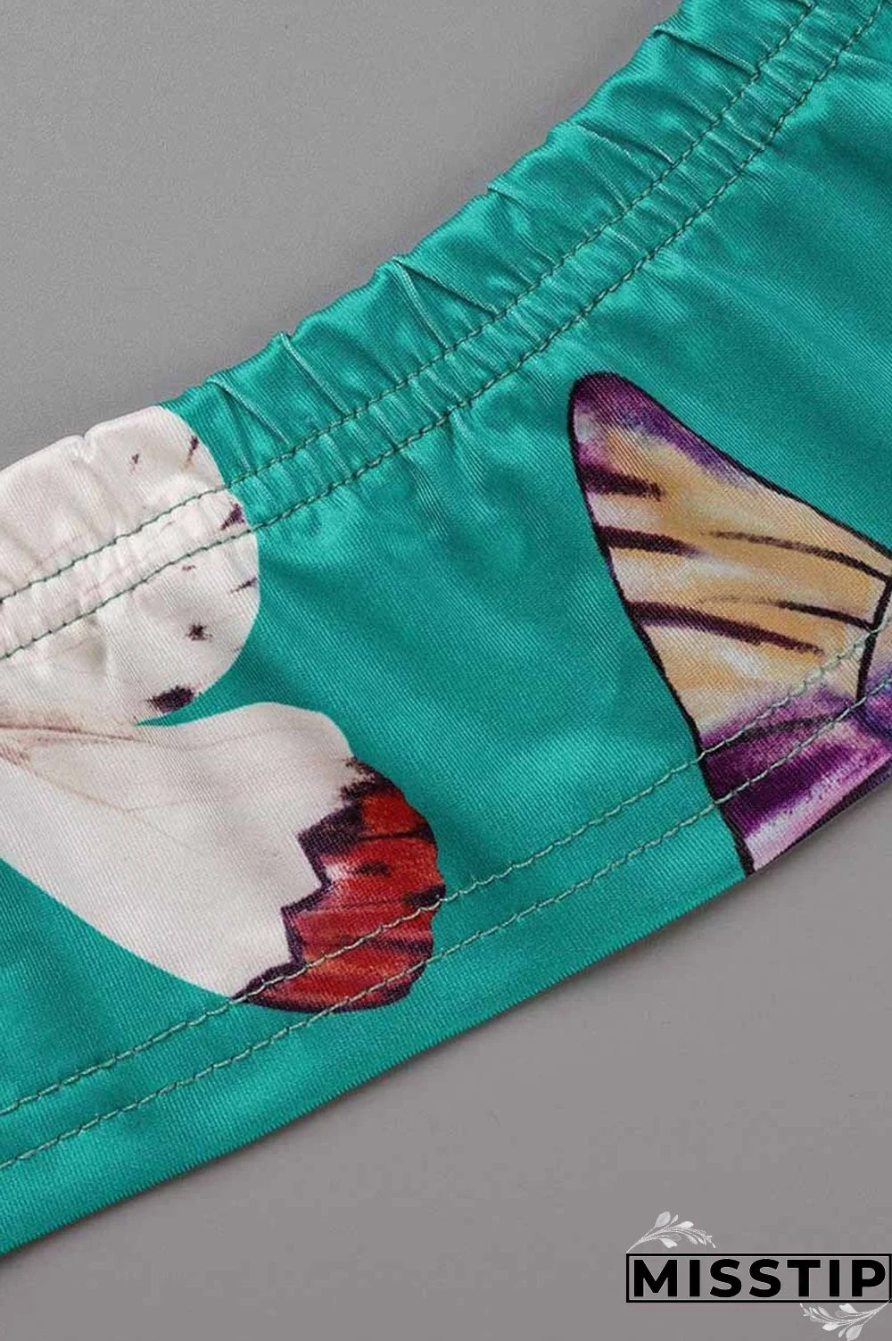 Leopard Print Fashion Street Print Patchwork Halter Sleeveless Two Pieces