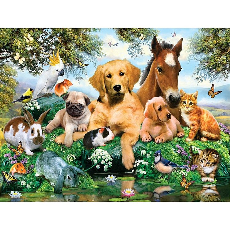Animal   Diamond Painting 40*30cm