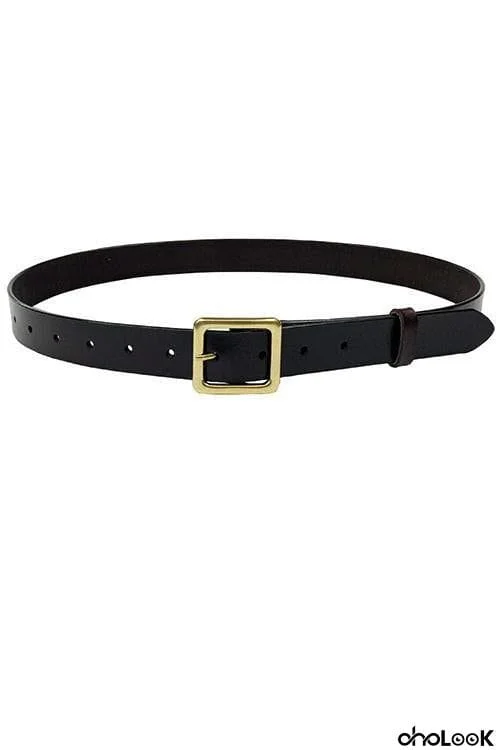 Square Leather Belt