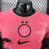 Player Version 2025-2026 Inter Milan Pink with Snake and Floral Pattern Shirt