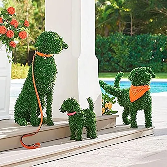 Amazon.com: Garden Decor Dog Statue,Faux Boxwood Peeing Dog Topiary Outdoor Decor for Patio Yard Lawn Ornaments Garden Art (Dog Outdoor Decor-#D) : Patio, Lawn & Garden
