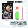 Cute Animal 5D Diamond Painting Notebook Diamond Art Diary Book Kits (Fish)