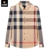 Men's Striped Plaid Business Shirt
