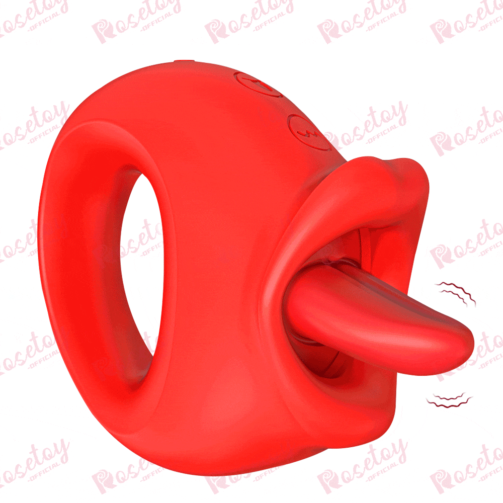 Handheld Tongue-licking Clit Stimulator - Rose Toy