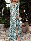 Floral Printed Loose Maxi Dress