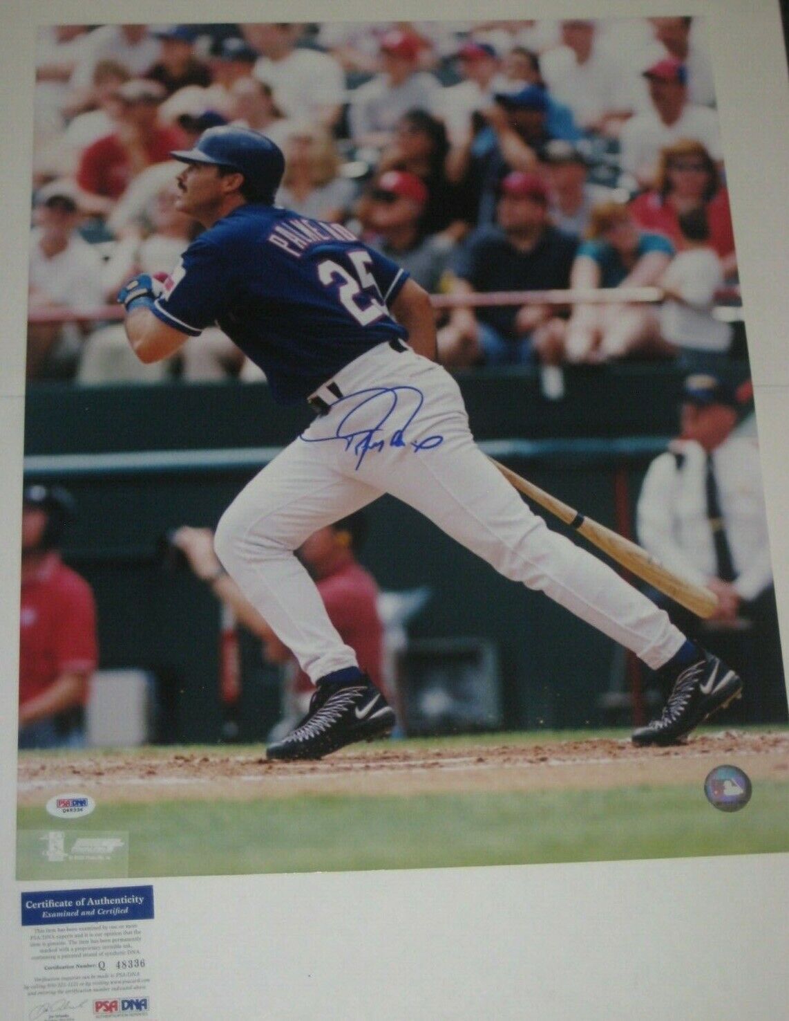 RAFAEL PALMEIRO Signed Texas RANGERS 16x20 Photo Poster painting w/ PSA COA