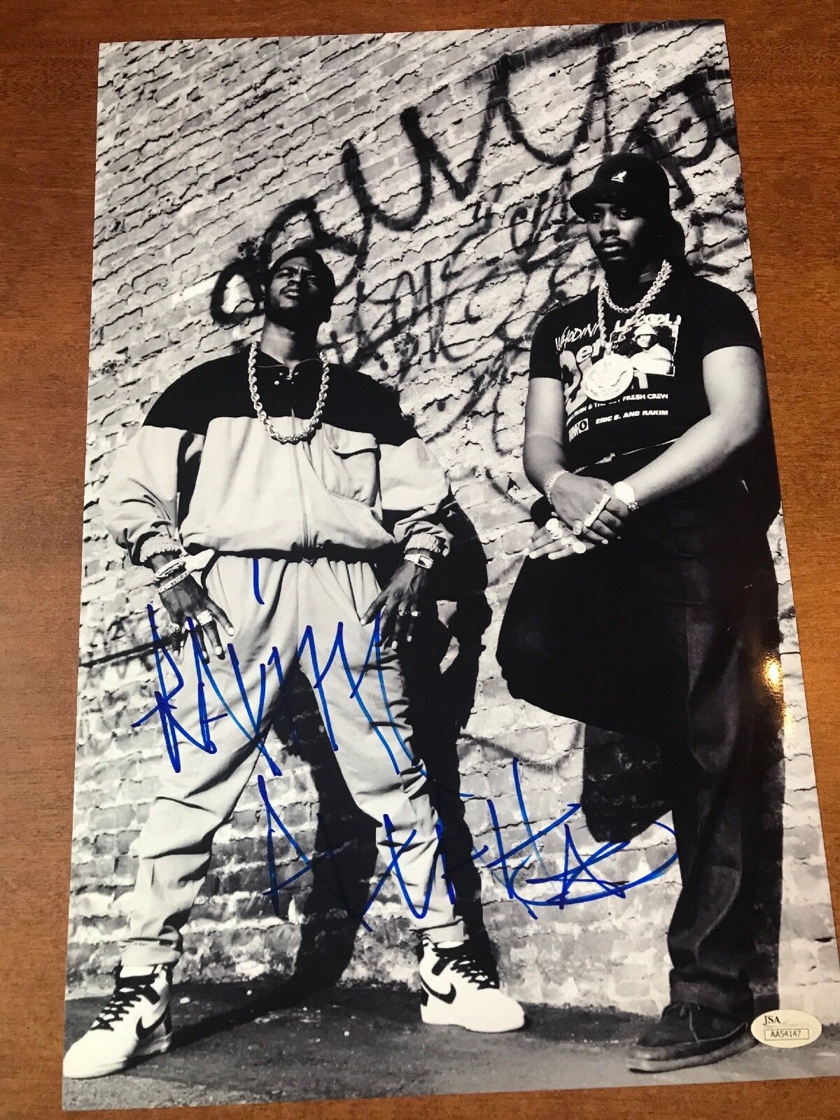 RAKIM SIGNED 11x17 Photo Poster painting JSA COA AA54147