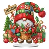 Gnome DIY 2D Flat Acrylic Diamond Painting Ornaments Kits Special Shaped Crystal Diamond Art Painting Tabletop Ornaments Single Sided Home Office Decor