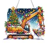 Diamond Painting Acrylic Christmas Tree Diamond Painting Hanging Ornaments