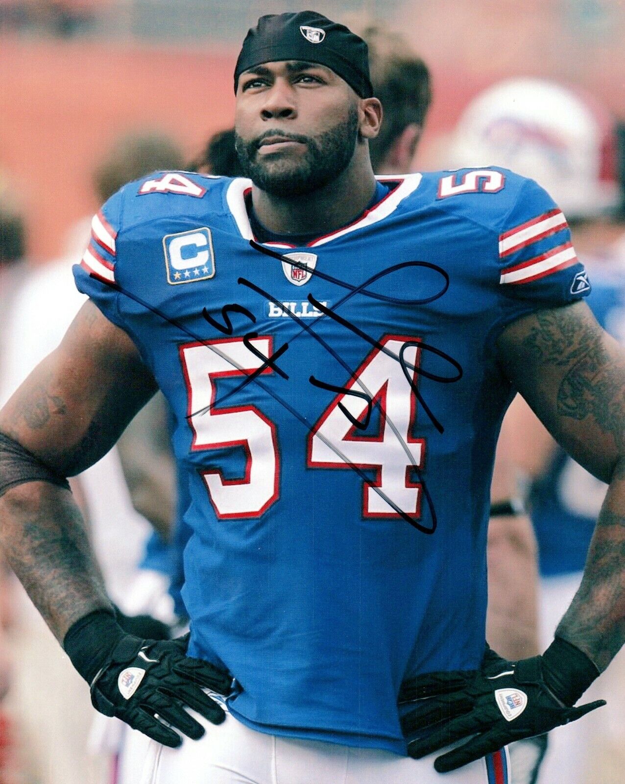 Andra Davis Buffalo Bills Signed 8x10 Autographed Photo Poster painting COA