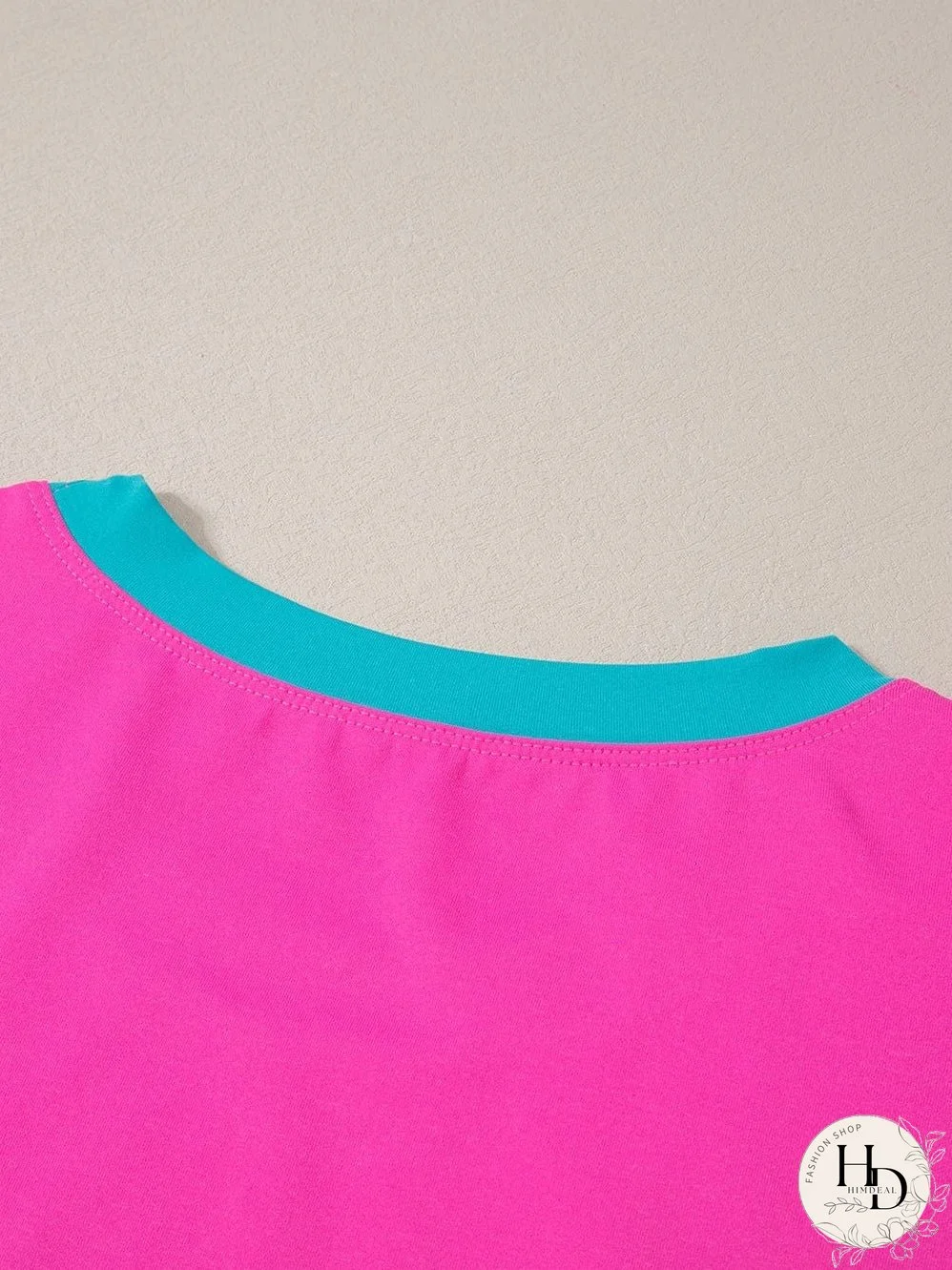 Summery Colorblock Set with Cap Sleeves