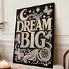DIY Pearl Painting Dream Big for Home Wall Decor with Frame(30x40cm)