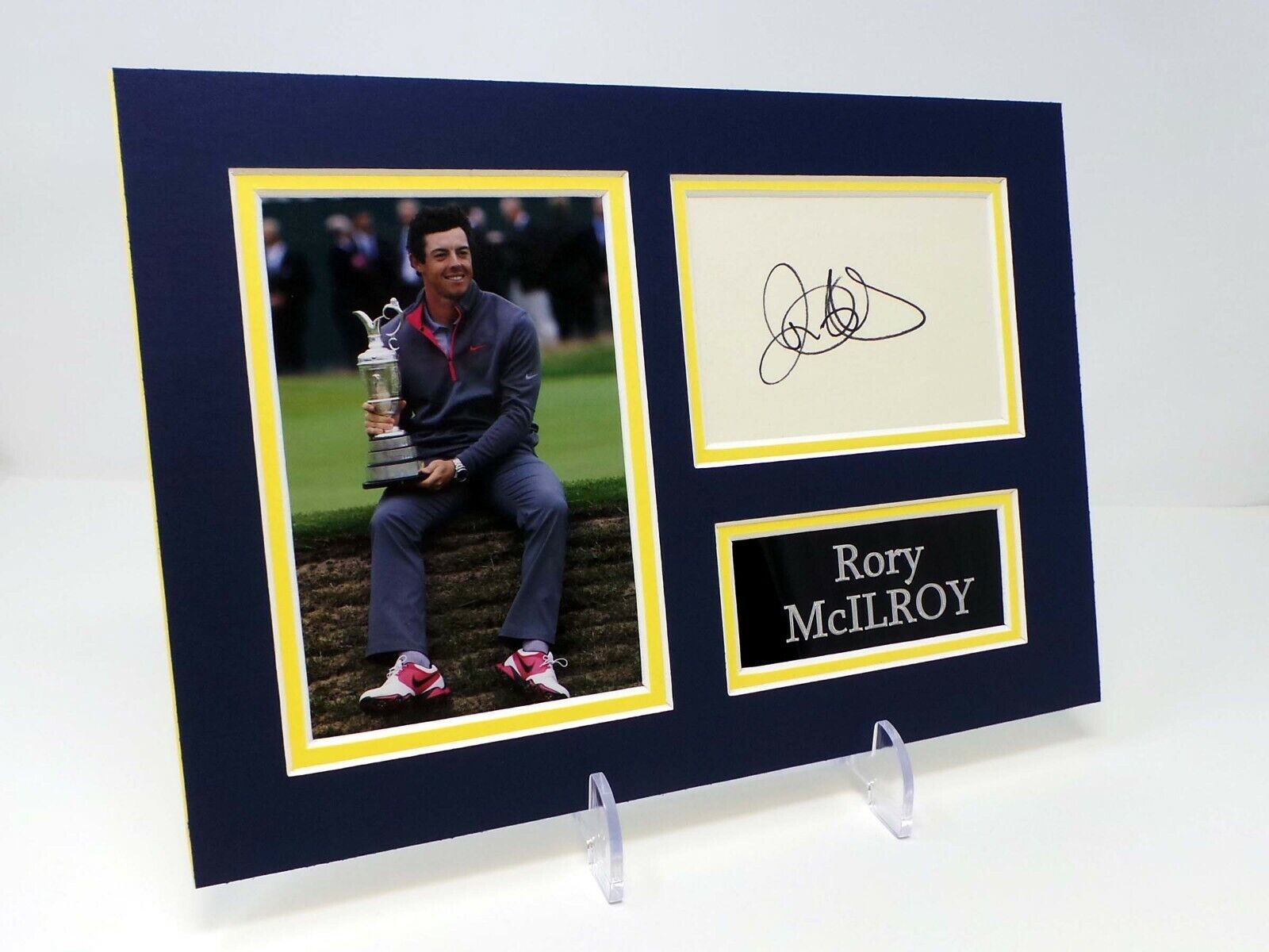 Rory McILROY Signed Mounted Photo Poster painting Display AFTAL COA Ryder Cup Golfer Open Winner