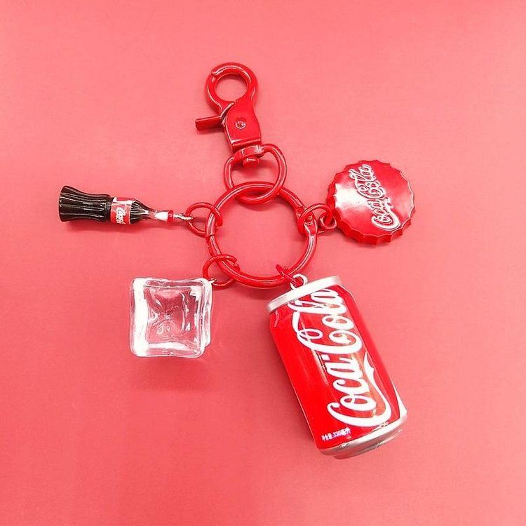 Red Coke Keychain