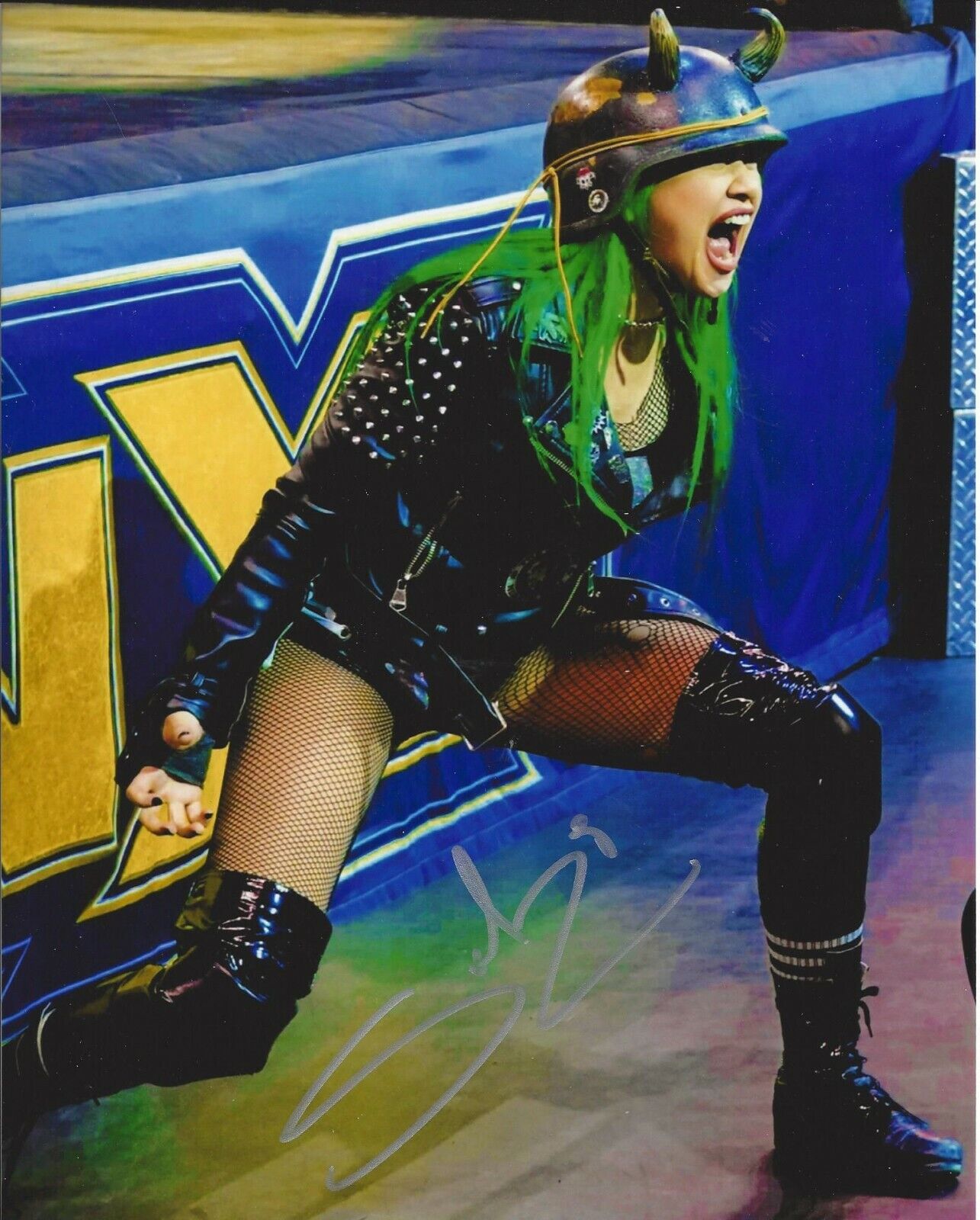 Shotzi Blackheart autographed 8x10 Sexy Hot In Person TNA WWE Shimmer RISE #1