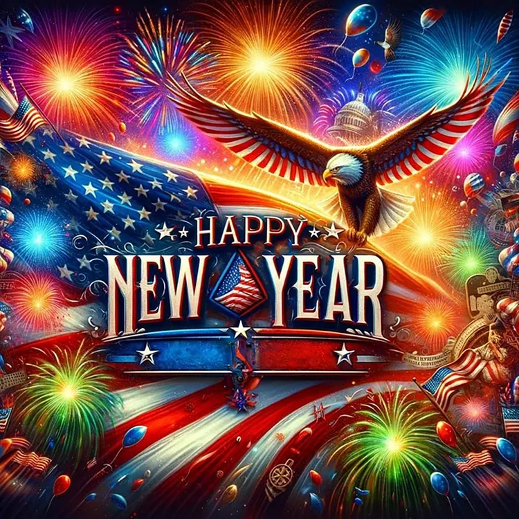 Independence Day 40*40cm(picture) Full Square Drill Diamond Painting(With Gift Box) gbfke