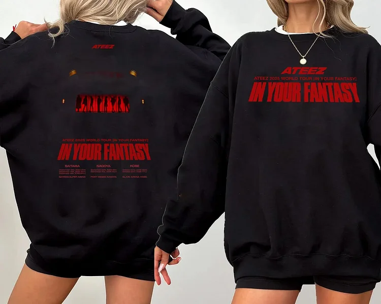 2025 Ateez World Tour In Your Fantasy Tour Sweatshirt officialateezshop