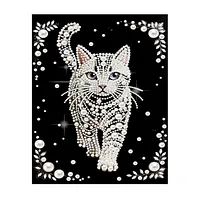 White Kitten - Pearls Painting