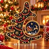 DIY Pearl Diamond Painting Acrylic Stand, Christmas Tabletop Decoration, Special Shaped Diamond Art Craft Kit for Home Decor