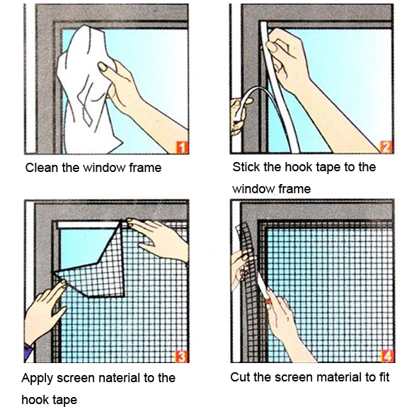 

200Cmx 150Cm Diy Flyscreen Curtain Insect Fly Mosquito Bug Window Mesh Screen, 501 Original
