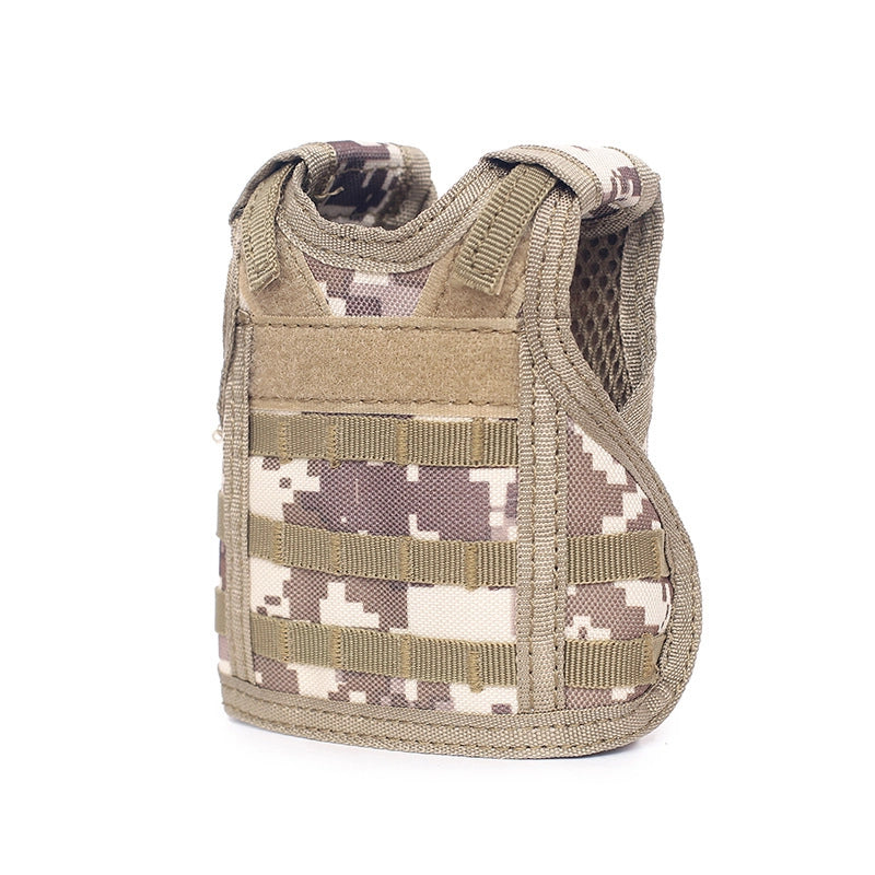 Outdoor Military Fans Mini Vest Personalized Molle Bar Decorative Vest Drink Beer Mini Vest