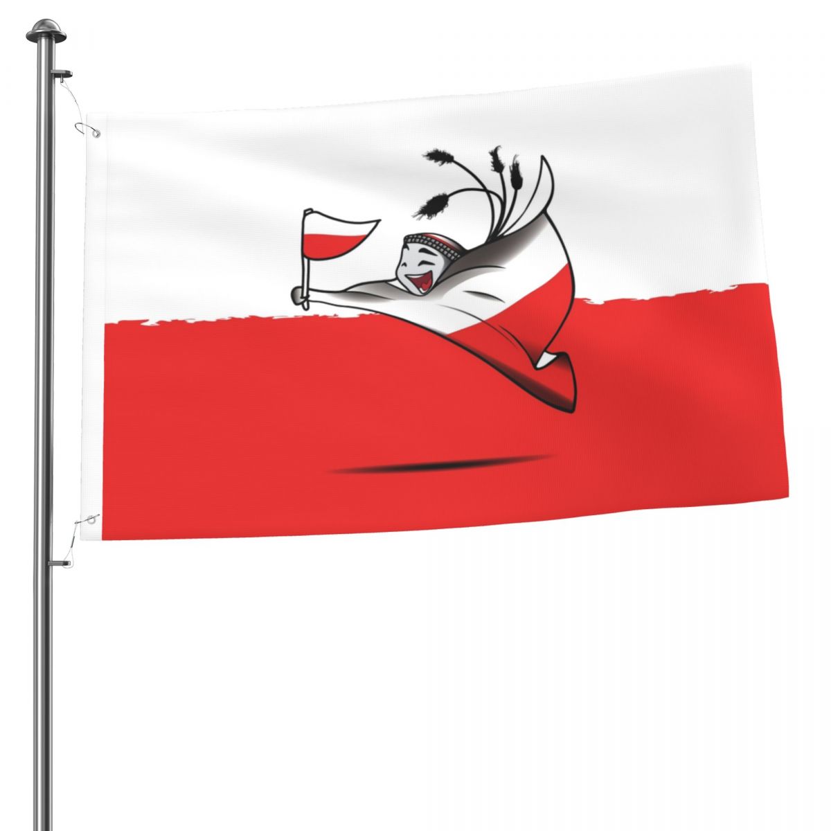 Poland World Cup 2022 Mascot 2x3FT Flag