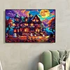 (60*40cm)Halloween Horror Night  - Full Round Drill Diamond Painting