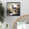 Diamond Painting-DIY Full Round Drill Wolf(40*40 CM)