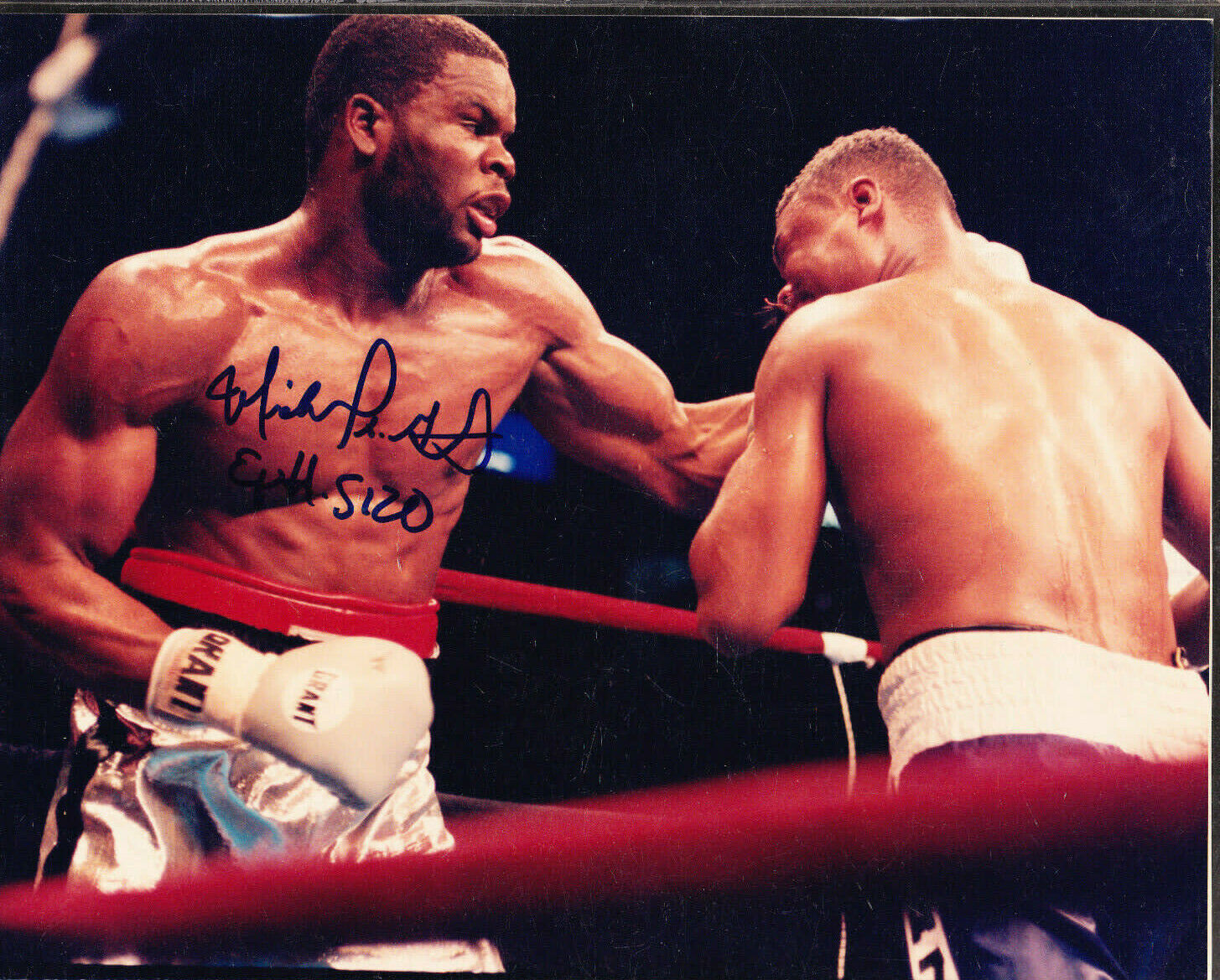 MICHAEL GRANT SIGNED AUTOGRAPH Photo Poster painting BOXING 8X10 COA