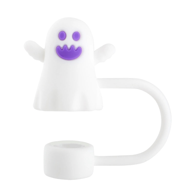 Casual Vacation Solid Color PVC Soft Rubber Straw Decorative Cap 1 Piece