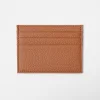 Top-Grain Cowhide Leather Simple One-Piece Card Holder | Exquisite and Compact, Multiple Card Slots for Portable ID Card Holder