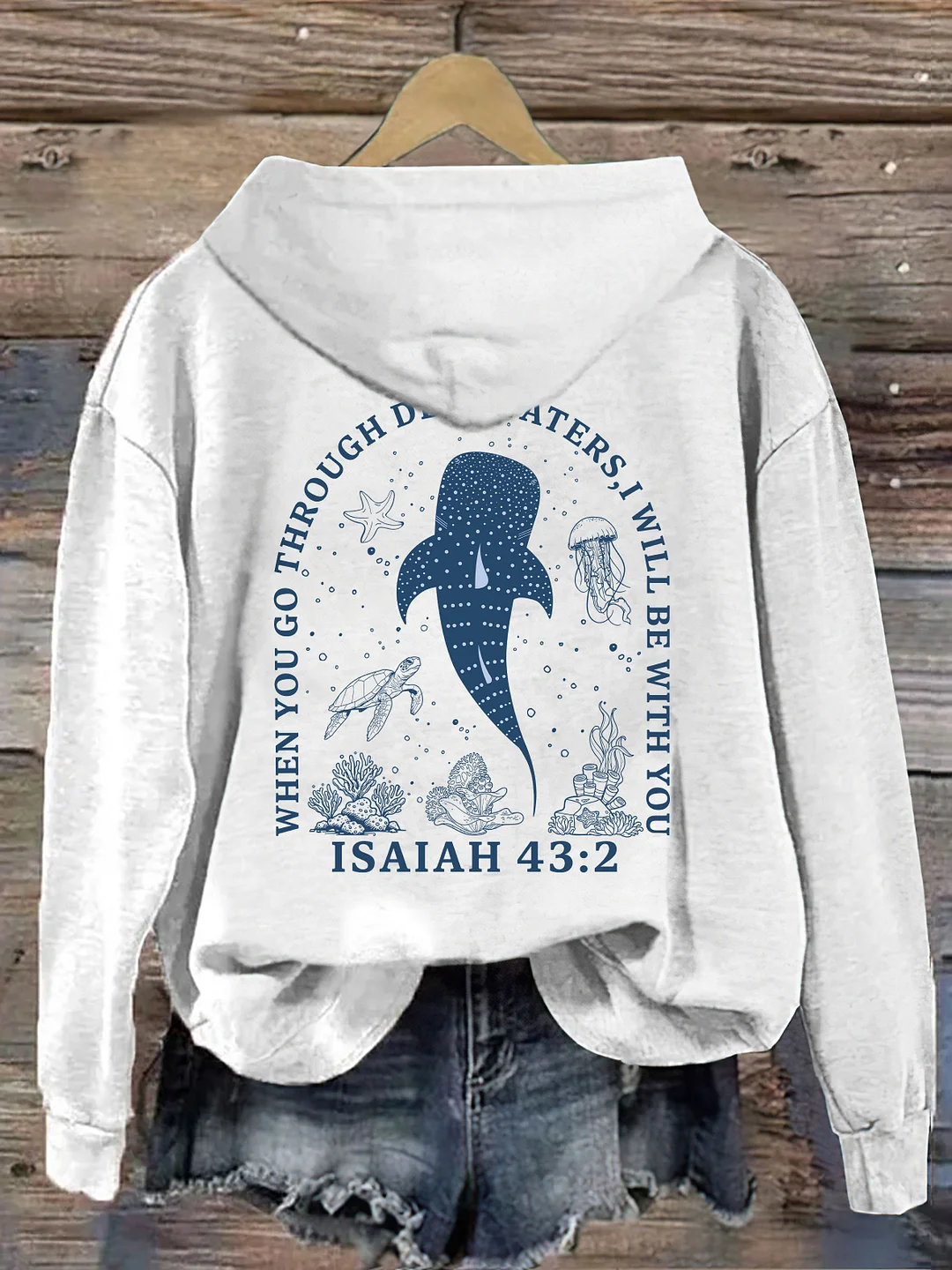 When You Go Through Deep Waters Hoodie