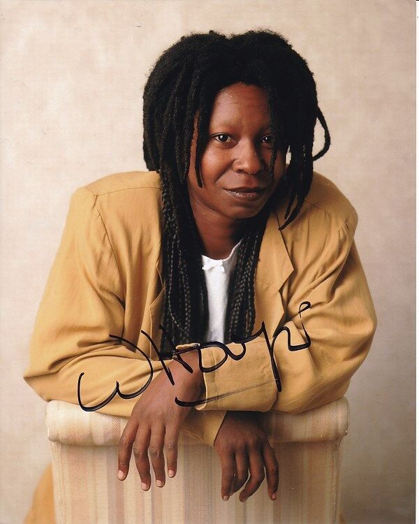 WHOOPI GOLDBERG Signed Autographed Photo Poster painting