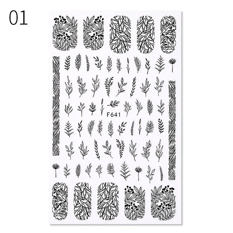 1PC Love Heart Design 3D Nail Sticker English Letter Face Pattern Trasnfer Sliders Valentine's Day Nail Art Decoration Maincures