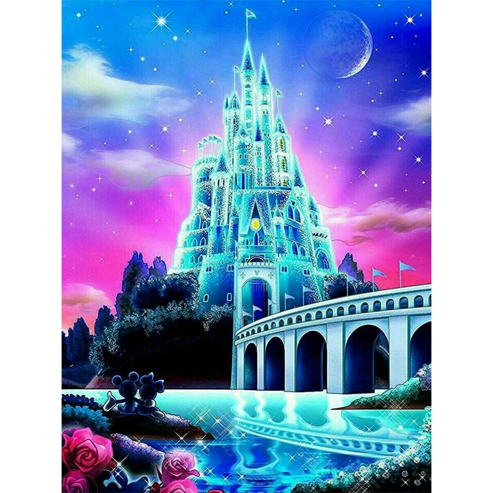 

Night Castle - 11CT Stamped Cross Stitch - 40*50CM, 501 Original