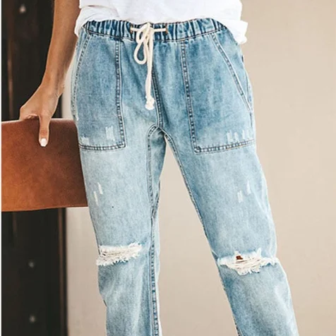 Plus pocket Demin Jeans 240428-08