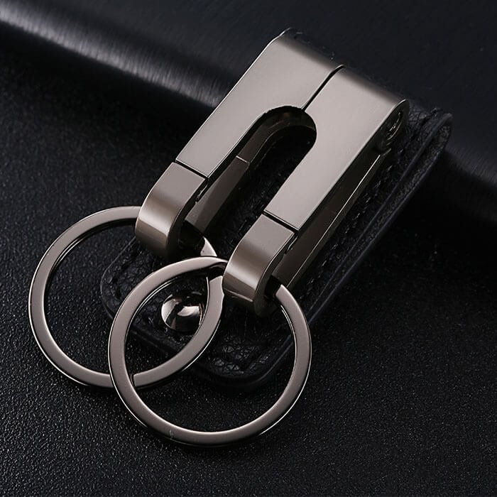 Leather Belt Loop Keychains for Men
