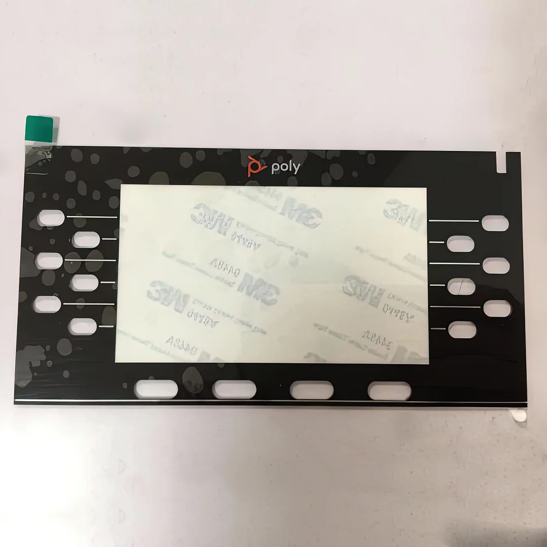 Ploycom VVX 450 clear plate with sticker backside Deutsche Aktionsprodukte Full Strike Gmbh