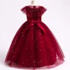 Kid Girls Flower Princess Tulle Formal Pageant Ball Gowns Dresses