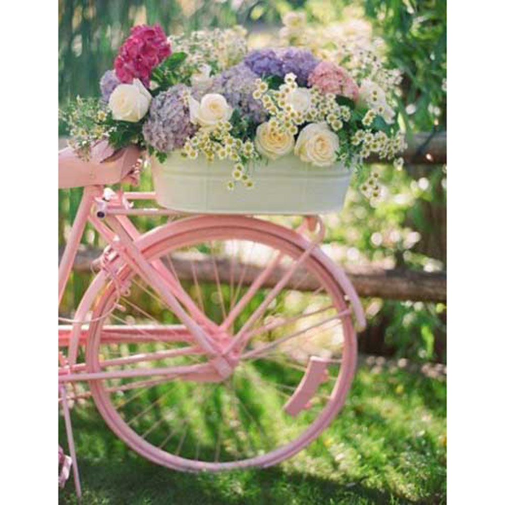

Bike Flower - Round Drill Diamond Painting - 30*40CM, 501 Original