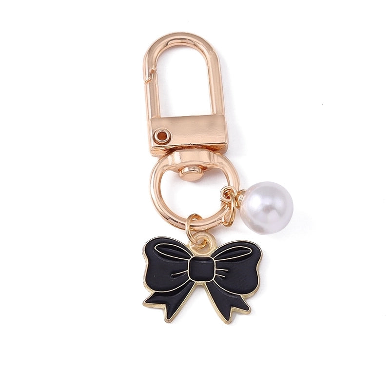 Elegant Cute Commute Bow Knot Alloy Bag Pendant Keychain