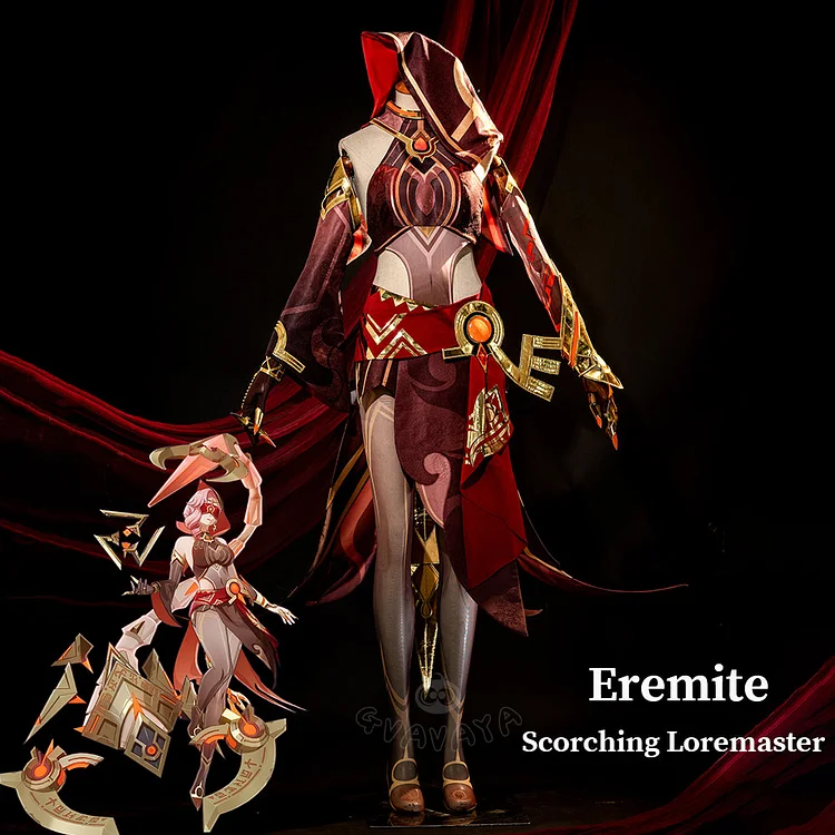Genshin Impact Eremite Scorching Loremaster Cosplay Costume