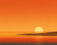 Sunset Beach Calm - Diamond Painting