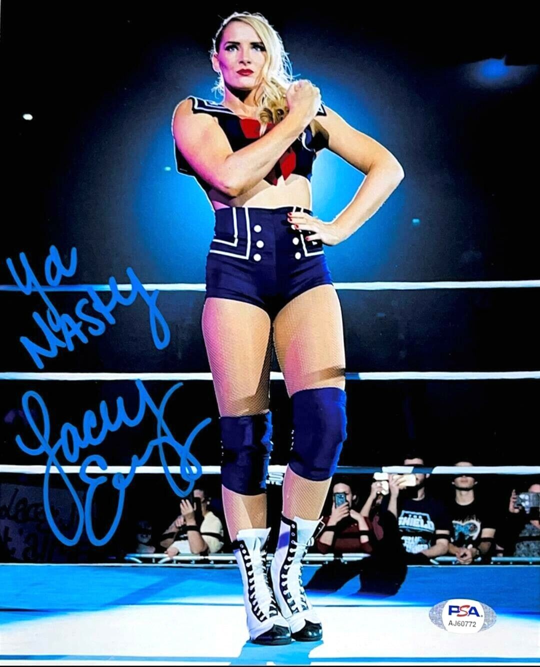 WWE LACEY EVANS HAND SIGNED AUTOGRAPHED 8X10 Photo Poster painting WITH PROOF & PSA DNA COA 2