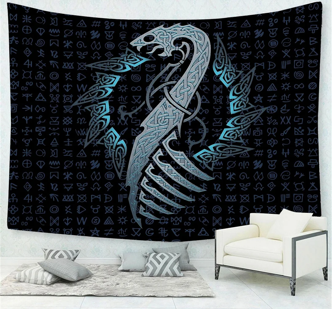 Psychedelic Tapestry For Bedroom Decor 3D Printed Feather Wall Hanging Cloth Tapestry Ancient Religious Totem Travel Camping Mat