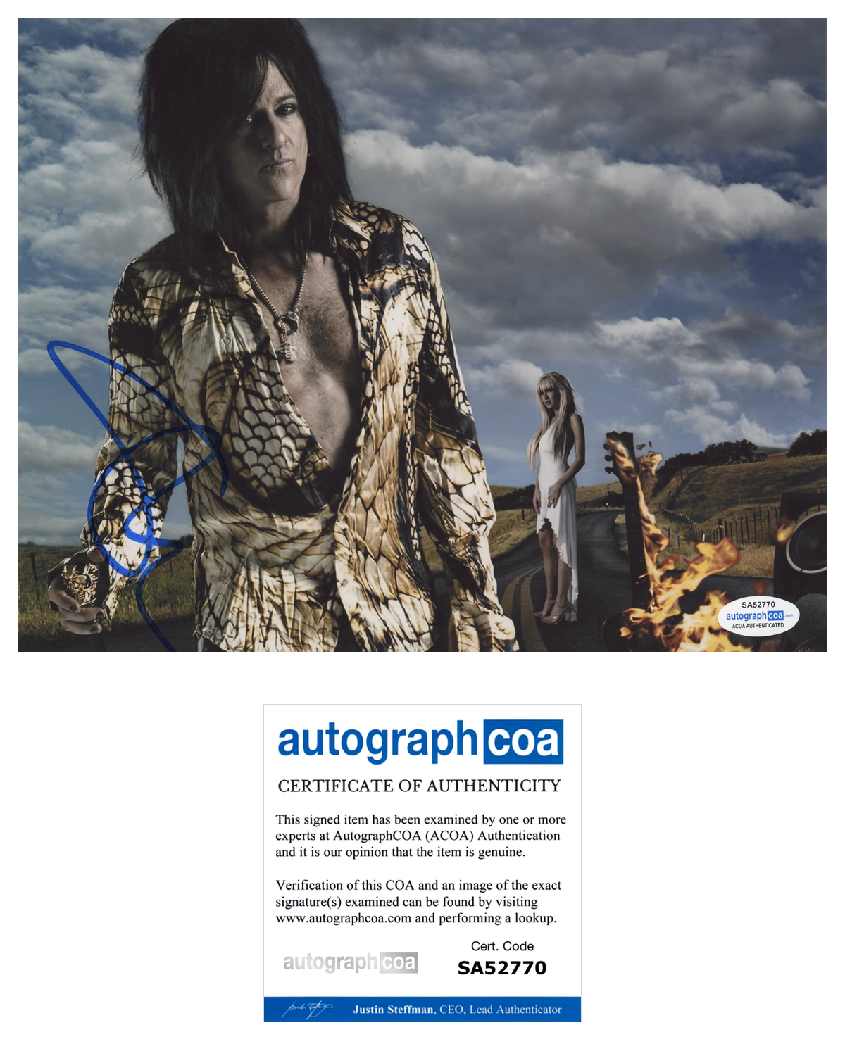 Steve Stevens Signed Autograph 8x10 Photo Poster painting Billy Idol Michael Jackson ACOA COA