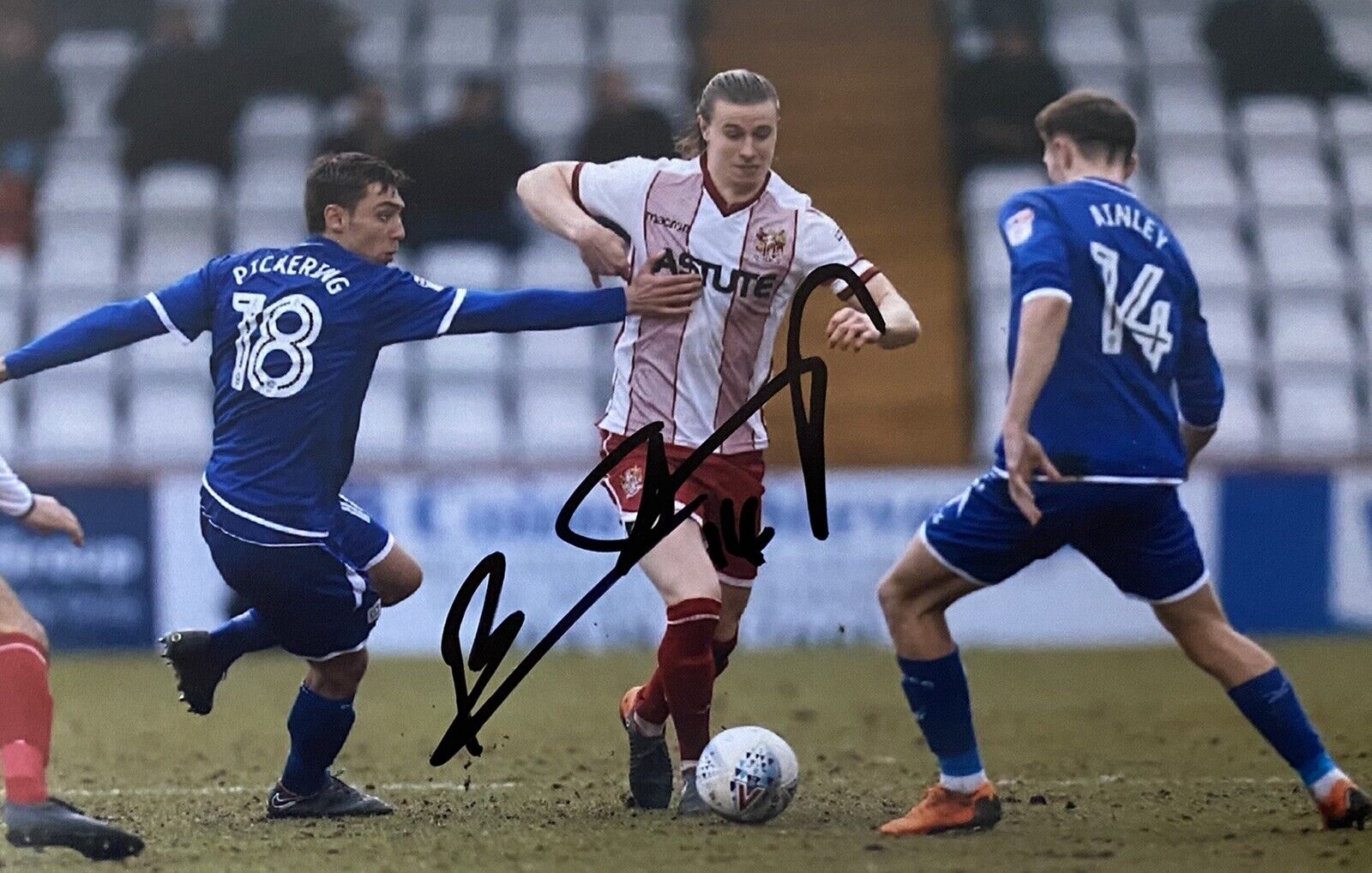 Ben Sheaf Genuine Hand Signed Stevenage 6X4 Photo Poster painting