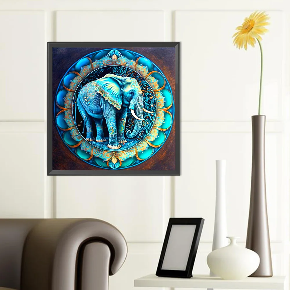 Diamond Painting - Full Round Drill - Elephant(Canvas|40*40cm)